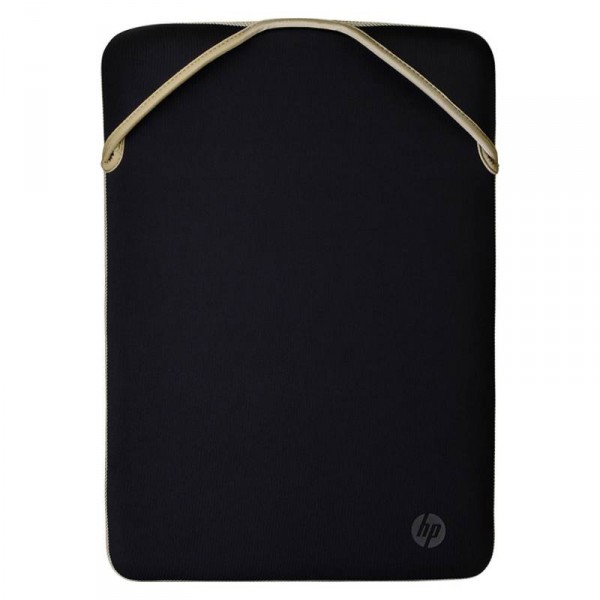 encima Traducción Skalk Funda HP Protective Reversible 15 inch Black Gold Laptop Sleeve